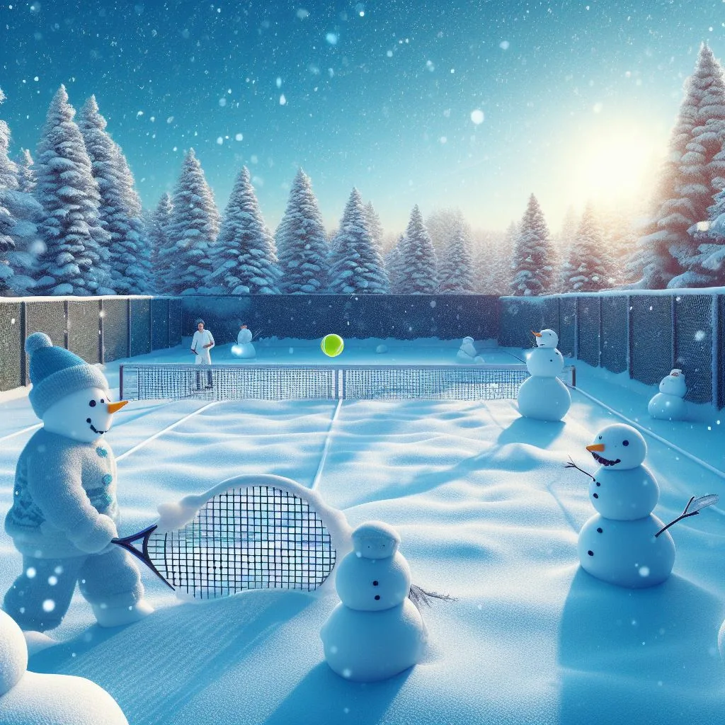 겨울 테니스